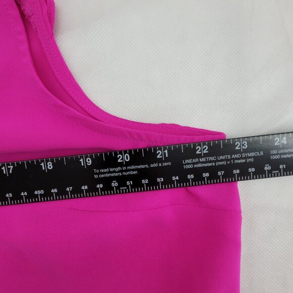 Skies are Blue Top Womens Plus 2X Pink Zacary ruffle style blouse Sleeveless - Picture 7 of 8